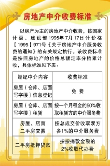 房产中介收费标准图片免费下载,房产中介收费标准设计