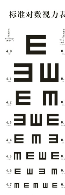 视力表矢量素材图片免费下载,视力表矢量素材