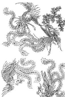 中国龙凤图案图片