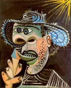 homme au cornet de glace 3西班牙画家巴勃罗毕加索抽象油画人物人体