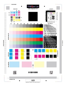 展板PSD下载打印机打印质量与颜色测试图