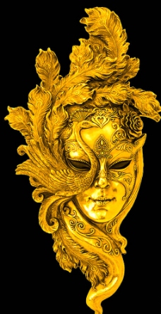 金色面具图片