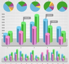 财务报表报表财务数据统计分析矢量图片