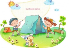 儿童野营帐篷图片