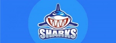 经典英文字体鲨鱼logo图片
