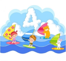 儿童帆船图片