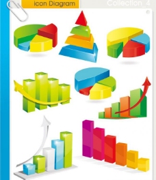 财务报表财务数据统计分析矢量图片