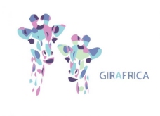 卡通文字长颈鹿logo图片