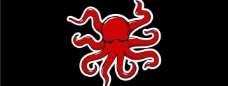 字体章鱼logo图片