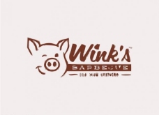 经文字排版典小猪logo图片