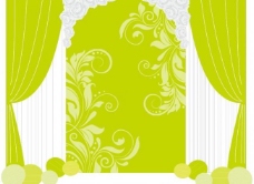 婚礼舞台背景设计图片