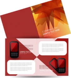 手机企业vi画册封面设计图片