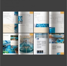 企业画册泳池产品画册版式合层图片