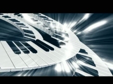 钢琴光效背景视频素材