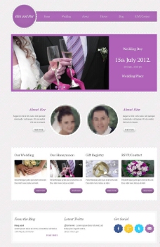 情侣婚纱博客CSS3图片