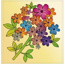 手绘线条花纹花朵图片