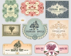 古典欧式花纹 底纹 边框 标签图片