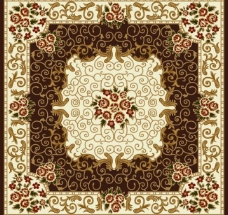 欧式边框地毯花纹图片
