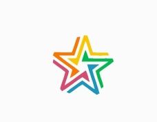 字体五角星logo