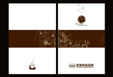 咖啡杯画册封面设计图片