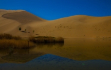 沙漠湖泊图片