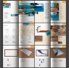 画册设计泳池产品画册版式合层图片