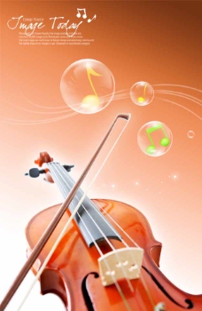 小提琴音乐系列平面设计图素材