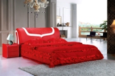 家具广告软体床图片