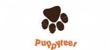 字体犬类logo
