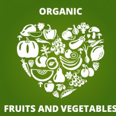 绿色蔬菜水果蔬菜标签