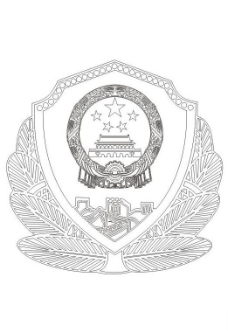 警徽背景模板图片