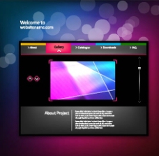视频模板色彩空间视频图片网页