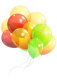 儿童彩色气球精美矢量源文件