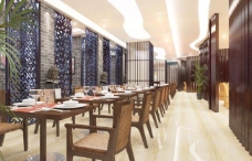 中式餐厅散座区图片