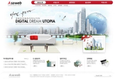 网红桥广告房地产销售广告网页图片