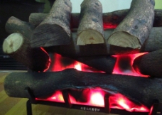 木柴篝火柴堆伏羲壁炉图片