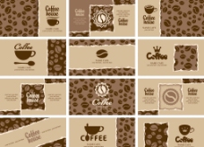 潮流素材咖啡名片卡片图片