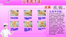 六步洗手图片