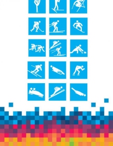 因斯布鲁克青年冬奥会运动图标图片