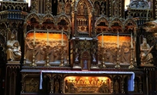 圣教蒙特利尔圣母大教堂内景天使的聚会浮雕图片