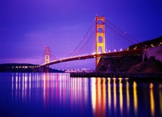 大自然跨海大桥夜景图片