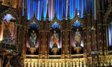 圣教蒙特利尔圣母大教堂内景左翼护使图片