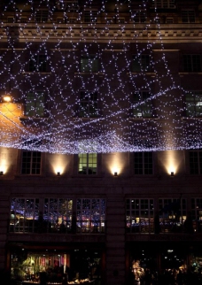 灯火英国伦敦街头夜景图片