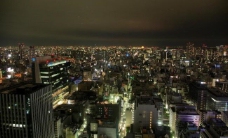 洋房东京城市夜景俯瞰图片