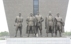 渡江战役雕塑图片