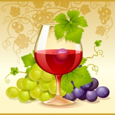 葡萄藤蔓和葡萄酒