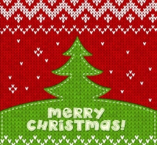 毛线纺织圣诞树图片