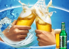 雪花酷爽啤酒广告图片
