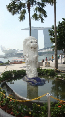 新加坡鱼尾狮图片