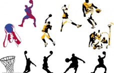 篮球 扣篮 人物剪影 运动……图片